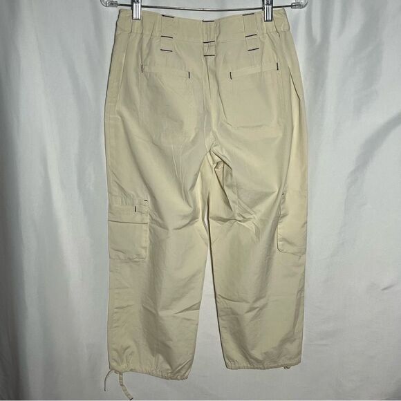 J. Jill 100% Cotton Cream Cargo Pants 2 - Picture 5 of 8
